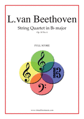 Quartet Op.18 No.6 in B major (f.score)
