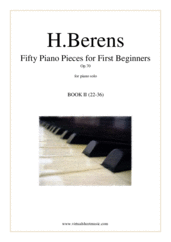 Fifty Piano Pieces for First Beginners Op.70, Book II