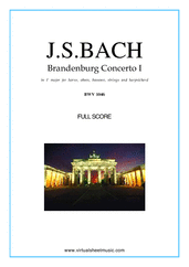 Brandenburg Concerto I (f.score)