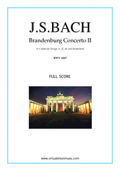 Brandenburg Concerto II (f.score)