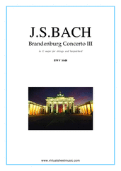 Brandenburg Concerto III (parts)