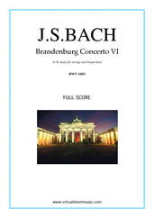 Brandenburg Concerto VI (f.score)
