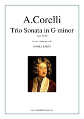 Trio Sonata in G minor Op.1 No.10 (parts)