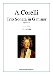 Trio Sonata in G minor Op.1 No.10 (f.score)