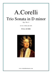 Trio Sonata in D minor Op.1 No.11 (f.score)