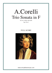 Trio Sonata in F major Op.1 No.1 (f.score)