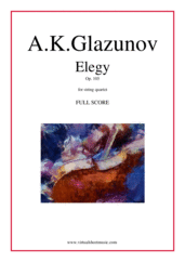 Elegy Op. 105 (f.score)