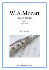 Flute Quartet K285 (f.score)