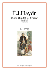 String Quartet in D major Op.64 No.5 &#34;The Lark&#34; (f.score)