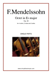 Octet in Eb major Op. 20 (parts)