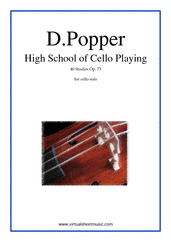 High School of Cello Playing, 40 Studies Op.73
