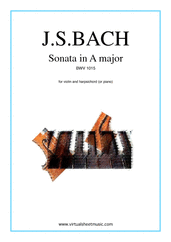 Sonata in A major BWV 1015