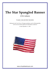 The Star Spangled Banner (in C) - USA Anthem