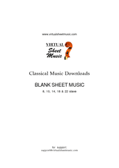 Blank Sheet Music - Manuscript Paper
