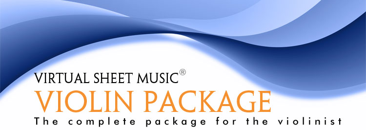 Virtual Sheet Music Violin Package