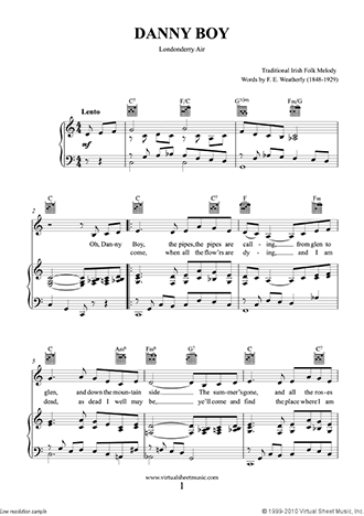 Danny Boy score