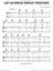 Let Us Break Bread Together sheet music for voice, piano or guitar