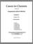 Canon For Clarinets sheet music for clarinet ensemble (COMPLETE)