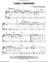 Lonely Weekend sheet music for piano solo