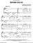 Before You Go sheet music for piano solo