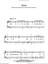 Words sheet music for piano solo
