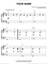 Your Name sheet music for piano solo (big note book)
