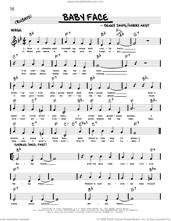 Baby Face (arr. Robert Rawlins) for voice & other instruments (real book with lyrics)