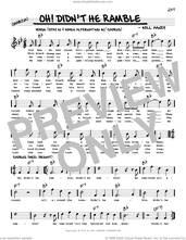 Oh! Didn't He Ramble (arr. Robert Rawlins)