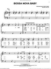 Bossa Nova Baby for piano solo