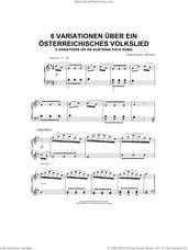 Six Variations On An Austrian Folk Song