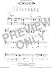 Isn't She Lovely (arr. Steven B. Eulberg)