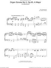 Organ Sonata No.3, Op.65, A Major