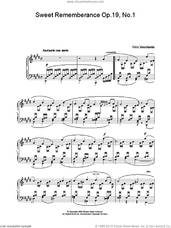 Sweet Rememberance Op.19, No.1