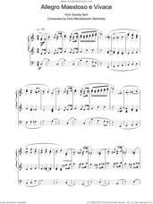 Allegro Maestoso e Vivace from Sonata No. 3