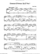 Chanson D'Amour, Op.27 No.1