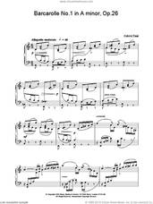 Barcarolle No.1 in A minor, Op.26