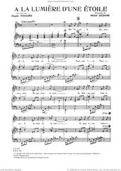 A La Lumiere D'une Etoile for voice & piano