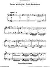 Marina's Aria From 'Boris Godunov' for piano solo
