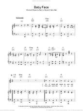 Baby Face for voice, piano or guitar