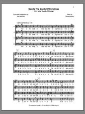 Now Is The Month Of Christmas for choir (SATB: soprano, alto, tenor, bass)