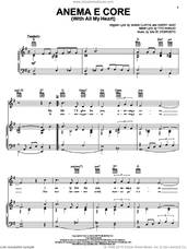 Anema E Core (With All My Heart) for voice, piano or guitar