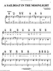 A Sailboat In The Moonlight for voice, piano or guitar