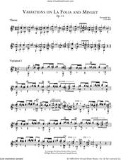 Variations On La Folia And Minuet, Op.15