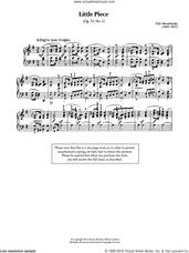 Little Piece, Op.72 No.1