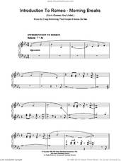 Introduction To Romeo - Morning Breaks (from Romeo And Juliet)