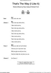 That's The Way (I Like It)