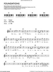 Foundations for piano solo (chords, lyrics, melody)