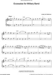 Ecossaise for Military Band, WoO 23
