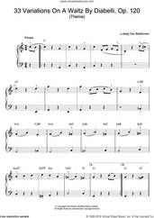 Theme From 33 Variations On A Waltz By Diabelli, Op. 120