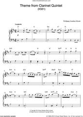 Theme From Clarinet Quintet, K581